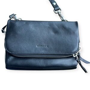 Rudsak Black Leather Crossbody Bag / Wallet